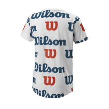 Wilson Tennis Tshirt All Over Logo Tech (Cotton Blend) white Boys